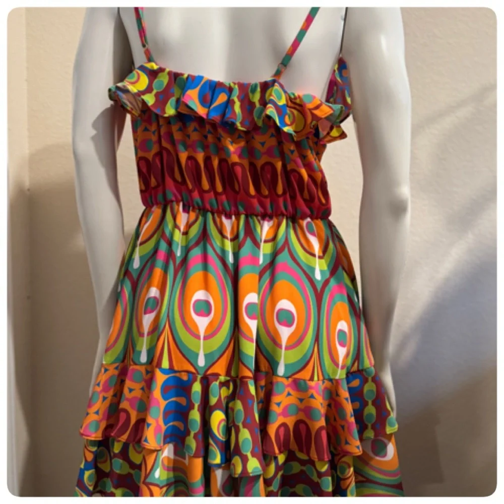 ALEXIS SIRSHA GOGO MULTI COLOR MINI DRESS SIZE MEDIUM - Picture 11 of 12